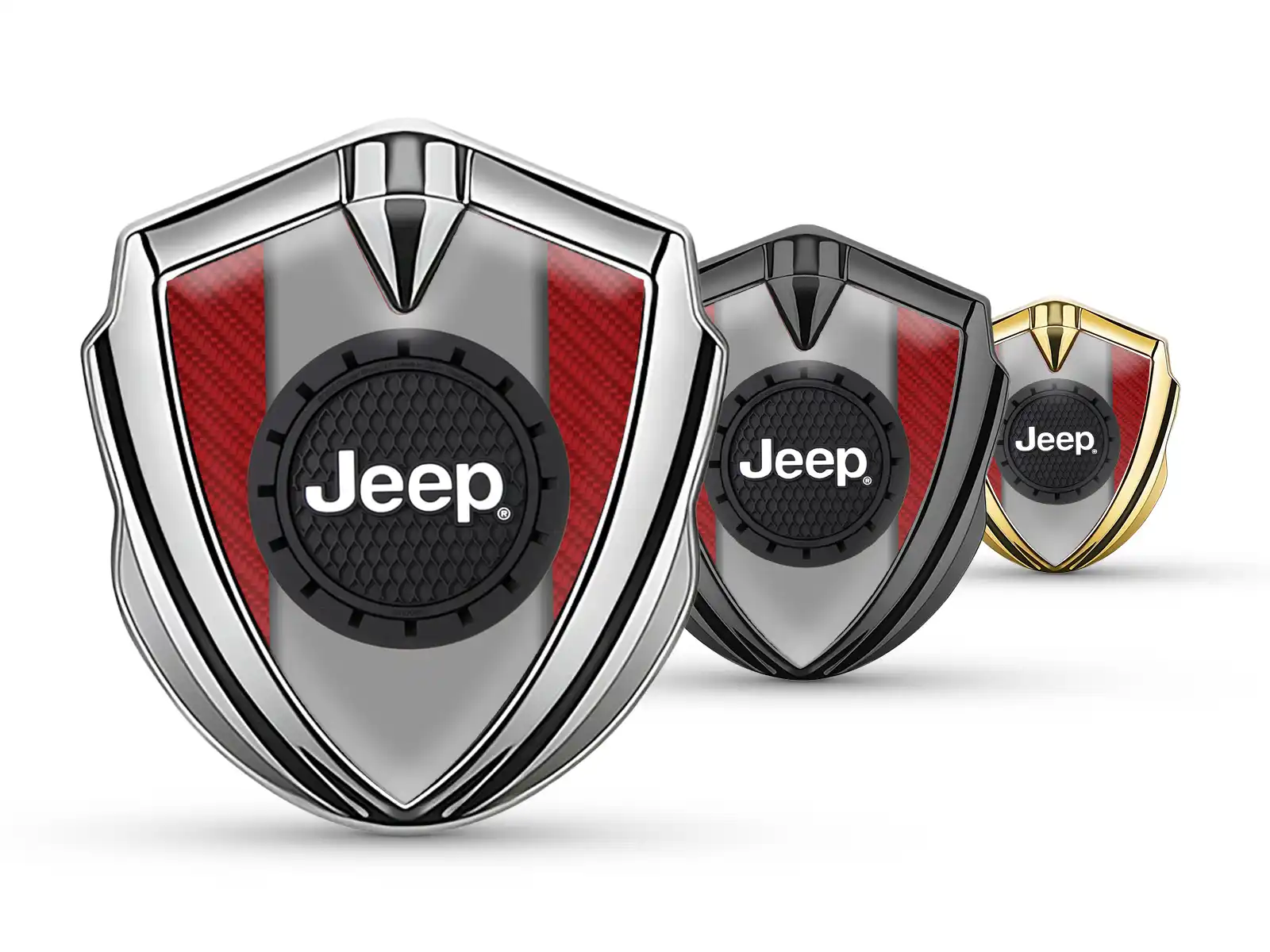 Jeep Badge Autoadesivo Disegno Lussuoso Metal Lucido